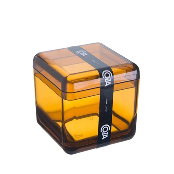 Porta Algodão/Cotonetes Cube Mel 20879/0456 - Coza