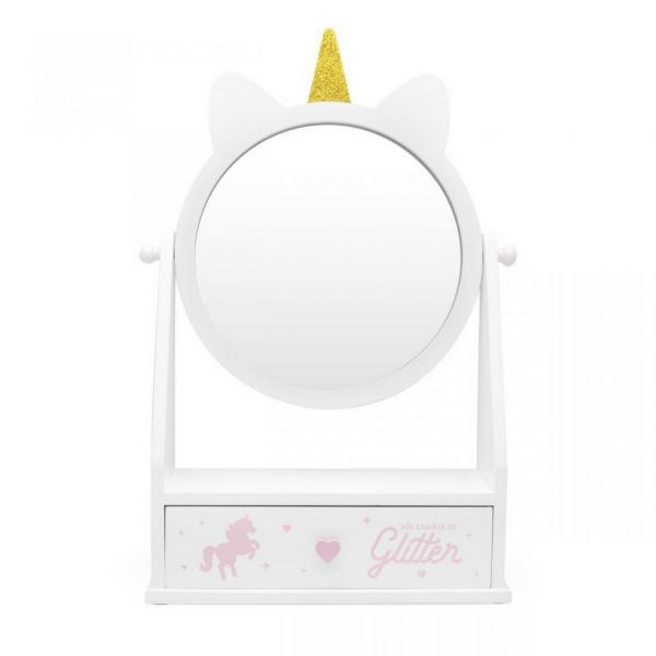 Porta Bijoux com Espelho Unicornio - Ludi