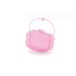 Porta Chupeta Urso Translúcido - Adoleta Bebê Rosa Bebê