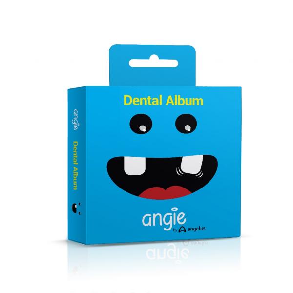 Porta dente de Leite / Dental Album Premium Angie - Azul