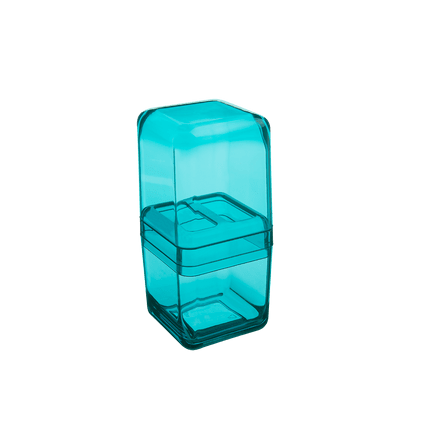 Porta Escova com Tampa - Cube 10,4 X 8,3 X 2,1 Cm Verde Coza