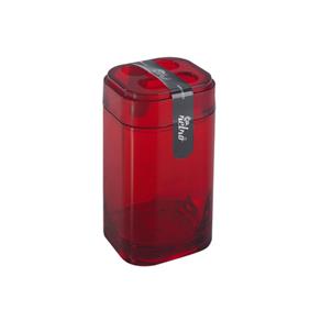 Porta-Escova Coza 6,5 X 6,5 X 12,7 Cm Splash Vermelho
