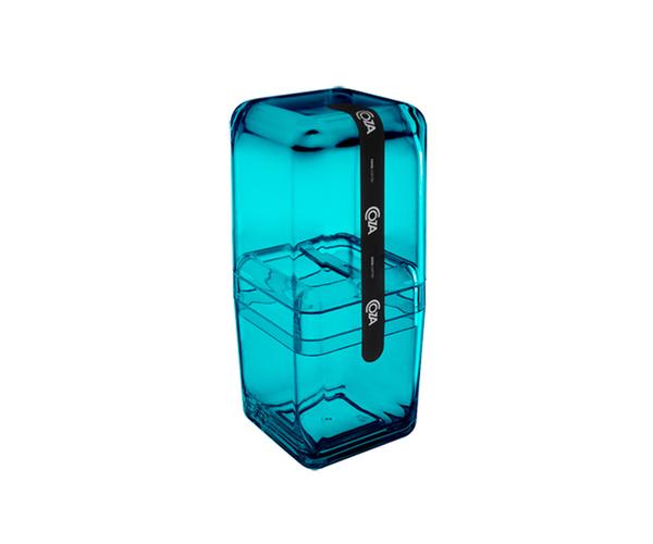 Porta Escova Cube com Tampa Verde Coza - Brinox