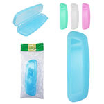 Porta Escova Estojo Dental De Plastico Oval Plus Colors 22x7