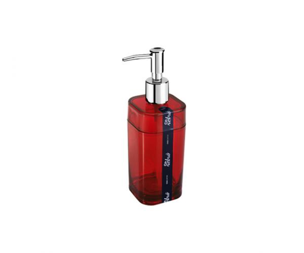 Porta Sabonete Líquido Splash Vermelho Transparente Coza - Brinox