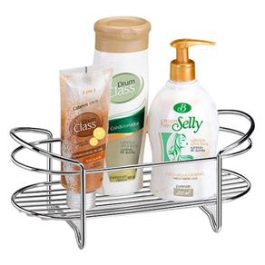 Porta Shampoo de Bancada - Cromado Linha Premium