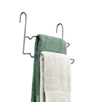 Porta toalha duplo para box cromado Premium Arthi