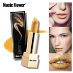 Portable Size Shimmer Lipstick Batom Diamante Gold Glitter Maquiagem Batom