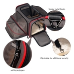 Portador de animal de estimação expansível de 2 lados Portador de bolsa respirável Sacos de viagem confortáveis para filhote de cachorro gato