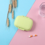 Portátil 8 compartimentos Double Layer viagem Pill Organizer Caixa de armazenamento de vitaminas Cod óleo de fígado