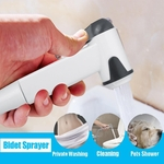 Portátil ABS Mão Plástico Banho Held Shower Head Set Bidê pulverizador com Hose & Suporte