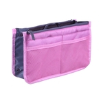 Portátil Duplo Zipper Bag Multi-Function Storage Bag Cosmetic saco de armazenamento