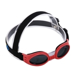 Portátil Folding ajustável UV filhote de cachorro Proteção Pet Goggles Eye Wear Sunglasses (Red)