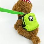 Portátil Forma Pet Backpack Leash cor sólida para cães Teddy Outdoor