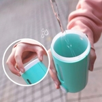 Portátil Mini Pet Dog Outdoor Cup água com Sliding Encerramento