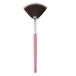 Portátil Slim Handle Fan Shape Maquiagem Pincel Powder Foundation Cosmetic Tool