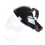 Portátil Transparente Lens Anti-UV Anti-choque Máscara protetor facial capacete de soldagem