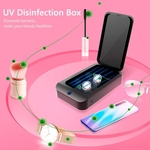 Portátil UV Caixa De Esterilizador Ultravioleta Ferramenta De Desinfecção Da Arte Do Prego Do Telefone Móvel