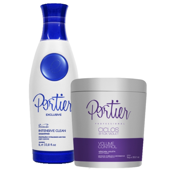 Portier Shampoo Anti Resíduos 1l Exclusive+ Btox Ciclos Violet 1Kg
