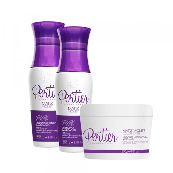 Portier Violet Color Care Kit Matiz - 2x250ml+250g
