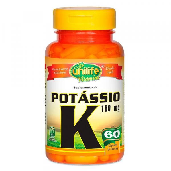 Potassio Quelato K 560mg 60 Cápsulas - Unilife