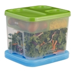 Pote de Armazenamento de Alimentos Rubbermaid LunchBlox Salad Kit