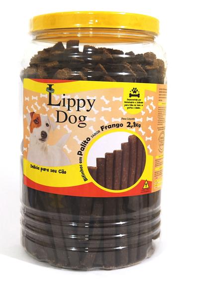 Pote de Bifinho para Cachorro Sabor Frango Lippy Dog 2,1kg
