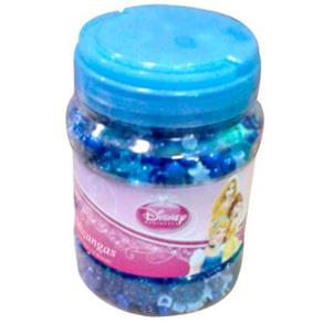 Pote Kit de Miçangas Princesas Disney - Toyng - Azul