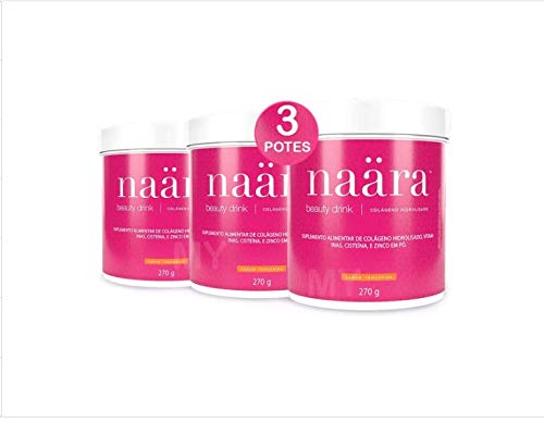 3 Potes Naära Beauty Drink- Colágeno Hidrolisado