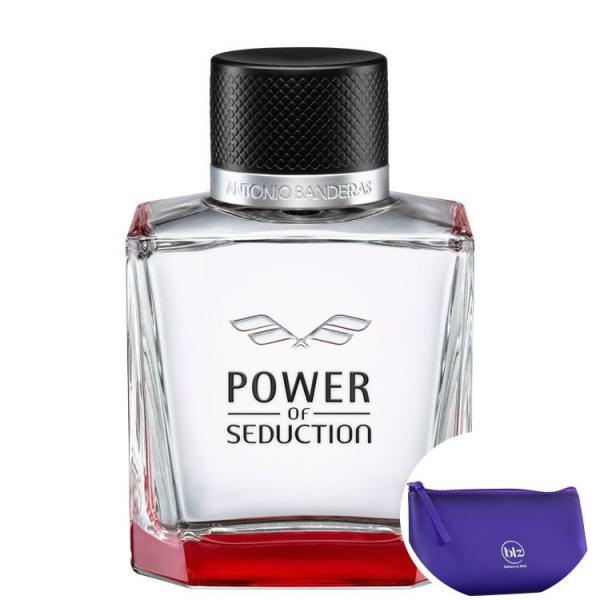 Power of Seduction Antonio Banderas EDT - Perfume Masculino 100ml+Beleza na Web Roxo - Nécessaire