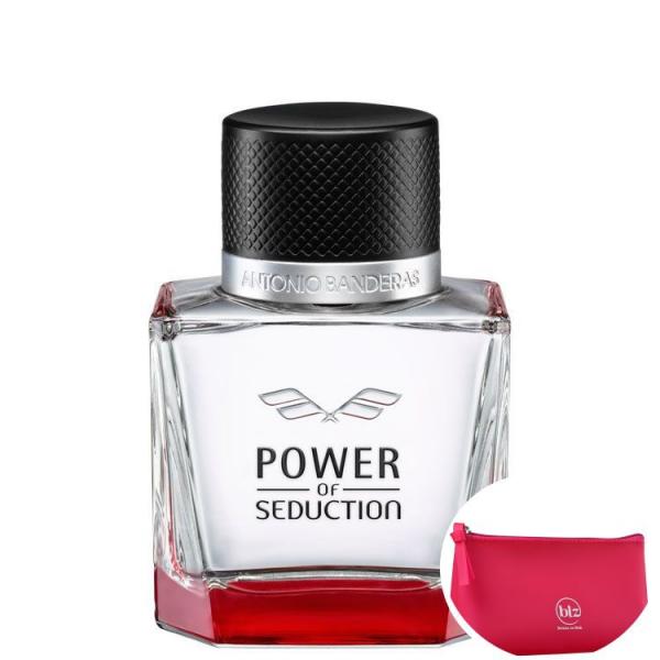 Power of Seduction Antonio Banderas EDT - Perfume Masculino 50ml+Beleza na Web Pink - Nécessaire