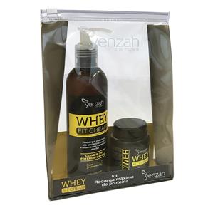 Power Whey Fit Cream Yenzah - Kit Leave-In + Máscara + Nécessaire Kit - Kit
