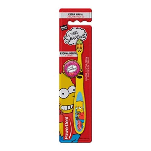 Powerdent The Simpsons + 8 Anos C/protetor Escova Dental