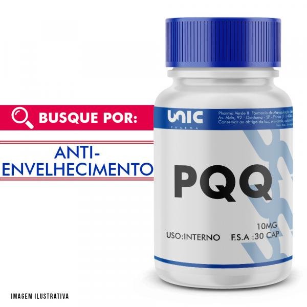 Pqq - Pirroloquinolina Quinona 10mg 30 Cáps - Unicpharma