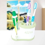 Multifuncional Mini armazenamento Rack de escova de dentes Creme dental