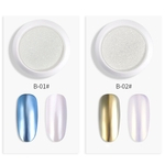 Prego Glitter Pó Pérola Shell Shimmer pó DIY Nail Pigment Pearl Powder