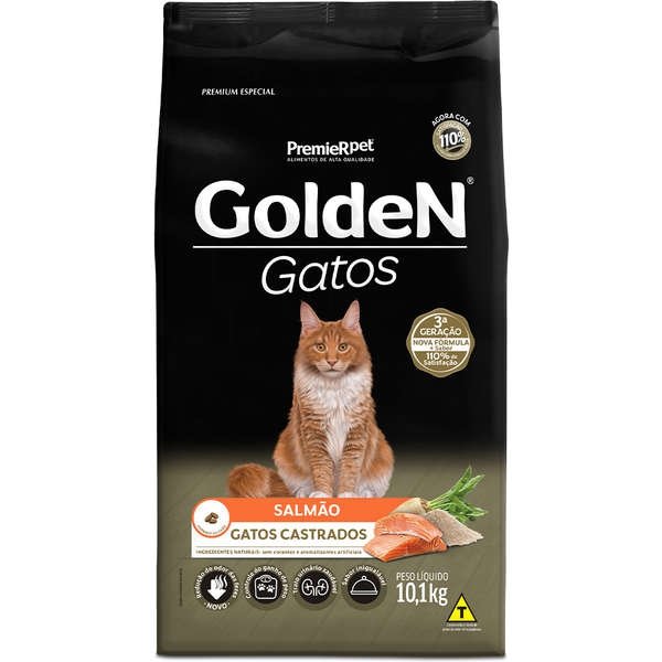 Premier Golden Gatos Castrados Salmao 10kg