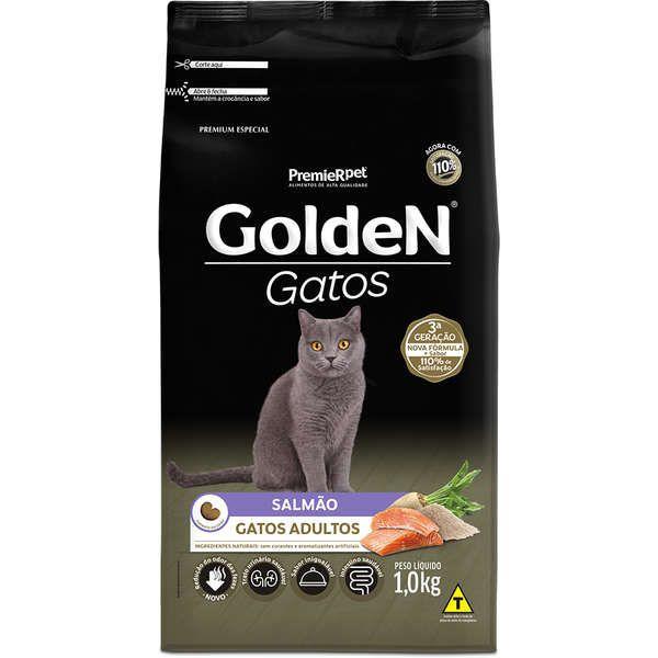 Premier Golden Gatos Salmao 1 Kg