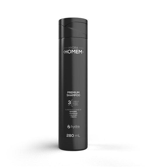 Premium Shampoo 3 em 1 Hydra Homem 280 ML