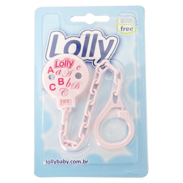 Prendedor de Chupeta Lolly Rosa (7071) - Lolly Baby