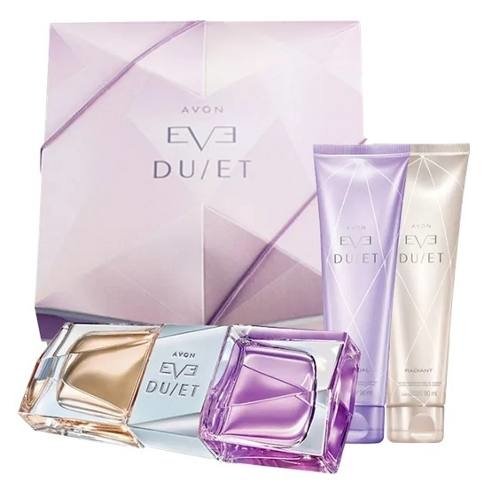 Presente Avon Eve Duet C/ Eau de Parfum e 02 Hidratantes