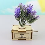 Presente de Natal Lavender Music Box criativa Crafts a decoração Home conduzido à mão