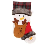 Presente meia do Natal Sock Pendant Crian?as Saco dos doces do ornamento