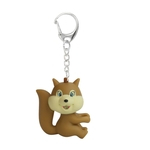 Presente Toy Crian?as Esquilo bonito dos desenhos animados Porta-chaves com luz LED Som Keyfob
