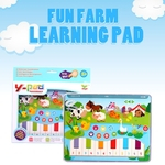 Presente Toy Kid Educação Fun Animal Farm Aprendizagem Pad Mustic Som Luz Interativo Tablet
