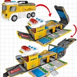 Presente Toy Montagem deformação Police Car / Engenharia / Fire Truck Modelo cena da trilha de armazenamento Kits