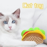 Presente Toy Pillow Plush Toy Simula??o Pet Cat Modelo Hamburger Toy Cat Soft