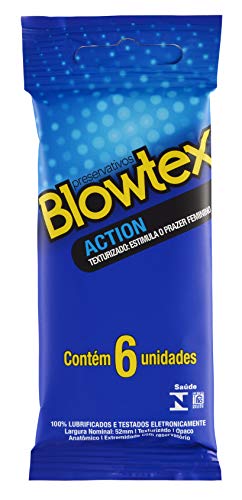 Preservativo Action com 6 Unidades, Blowtex