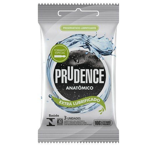 Preservativo Anatômico Extra Lubrificado 3un - Prudence