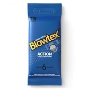 Preservativo Blowtex Action 6 Unidades - Sem Sabor